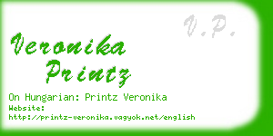 veronika printz business card